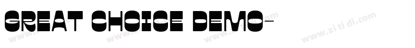 Great Choice Demo字体转换
